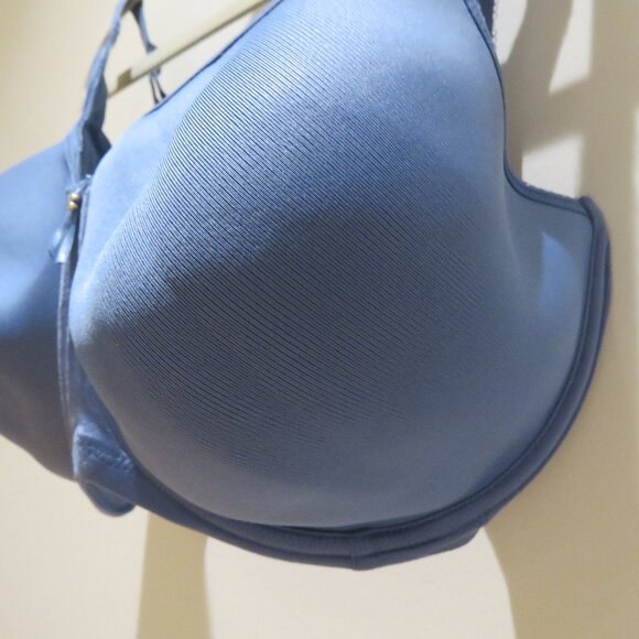 WACOAL Basic Beauty Contour Bra in Country Blue Satin - Size 40G - Picture 6 of 12